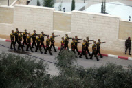 Funeral of Yasser Arafat after exhumation of his body for polonium poisoning investigation at the Mukataa, Ramallah, West Bank - 27 Nov 2012
