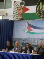 Funeral of Yasser Arafat after exhumation of his body for polonium poisoning investigation at the Mukataa, Ramallah, West Bank - 27 Nov 2012