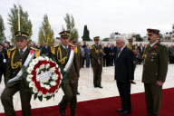 Funeral of Yasser Arafat after exhumation of his body for polonium poisoning investigation at the Mukataa, Ramallah, West Bank - 27 Nov 2012