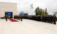 Funeral of Yasser Arafat after exhumation of his body for polonium poisoning investigation at the Mukataa, Ramallah, West Bank - 27 Nov 2012