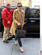 NEW YORK : Katie Holmes arrives for her play at The Music Box Theater in NYC