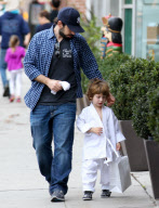 Jordan Bratman Takes Son Max To Karate Class 