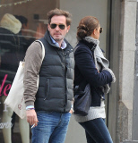 NEW YORK LOVE STORY BETWEEN, PRINCESS MADELEINE OF SWEDEN AND CHRIS O'NEILL. PRINCESS MADELEINE WAS SHOWING HER HUGE ENGAGEMENT RING AS THE BEATIFUL COUPLE WERE SHOPPING IN SOHO ON A SUNDAY AFTERNOON.  PLS NOTICE BOTH WEARING AVIATOR SUNGLASSES AND PRINCE