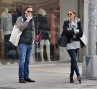 NEW YORK LOVE STORY BETWEEN, PRINCESS MADELEINE OF SWEDEN AND CHRIS O'NEILL. PRINCESS MADELEINE WAS SHOWING HER HUGE ENGAGEMENT RING AS THE BEATIFUL COUPLE WERE SHOPPING IN SOHO ON A SUNDAY AFTERNOON.  PLS NOTICE BOTH WEARING AVIATOR SUNGLASSES AND PRINCE
