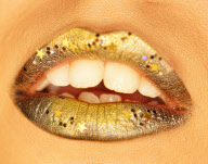 Lip art designs created by student make-up artists, Britain - 2012