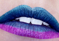 Lip art designs created by student make-up artists, Britain - 2012