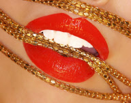 Lip art designs created by student make-up artists, Britain - 2012