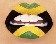 Lip art designs created by student make-up artists, Britain - 2012