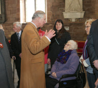 Prince Charles visits emergency services and flood victims in St Asaph, North Wales, Britain - 03 Dec 2012