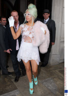 Lady Gaga leaving her hotel, London, Britain - 05 Oct 2011