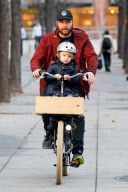 Liev Schreiber and Samuel Kai : Autumn Bike Ride in New York