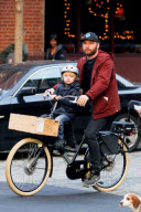 Liev Schreiber and Samuel Kai : Autumn Bike Ride in New York