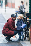 Liev Schreiber and Samuel Kai : Autumn Bike Ride in New York