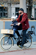 Liev Schreiber and Samuel Kai : Autumn Bike Ride in New York