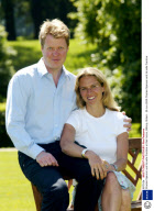 Charles Spencer and his wife Caroline at their home, Althorp, Britain - 26 Jun 2006