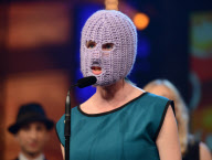 Russian feminist punk-rock collective PUSSY RIOT attending the ''1 Live Krone 2012'' music award