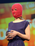 Russian feminist punk-rock collective PUSSY RIOT attending the ''1 Live Krone 2012'' music award