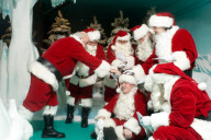Trainee Santa's at Wookey Hole
