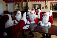 Trainee Santa's at Wookey Hole