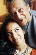 Ravi Shankar, with his daughter Anoushka  - 1997