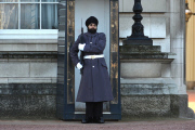 Scots Guardsman first in 180 years to wear a Sikh turban rather than bearskin, Buckingham Palace, London, Britain - 11 Dec 2012