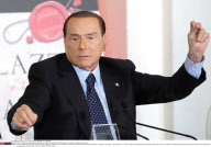 Rome Silvio Berlusconi press conference for television presenter Bruno Vespa's new book ' Il palazzo e la piazza...'