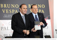 Rome  Silvio Berlusconi press conference for television presenter Bruno Vespa's new book ' Il palazzo e la piazza...'