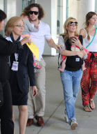 Aaron Taylor-Johnson and Family Arrive in Vancouver