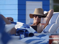 Kate Walsh Lounges Around The Beach In Miami