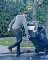 Cory Monteith Takes Out The Trash
