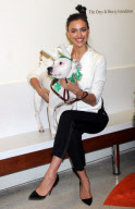 Irina Shayk promotes ASPCA's "Adopt Lady" campaign-New York