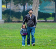 Gabriel Aubry Takes Nahla To The Park 