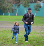 Gabriel Aubry Takes Nahla To The Park 
