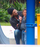Gabriel Aubry Takes Nahla To The Park 
