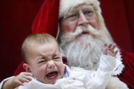 Kids visit Santa Claus