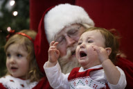 Kids visit Santa Claus