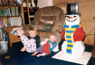Family spend two months creating 10ft Olympic mascot Wenlock from Lego bricks, Huntingdon, Cambridgeshire, Britain - 18 Dec 2012
