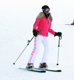 Snow bunny Paris Hilton hits the slopes