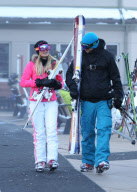 Snow bunny Paris Hilton hits the slopes