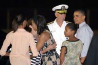 The Obama Family Arrives in Hawaii for Vacation
