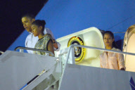 The Obama Family Arrives in Hawaii for Vacation