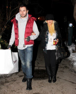 Christina Aguilera enjoying the holidays in wintery Aspen