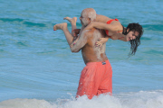 Russell Simmons and family hit St Bath on Christmas Day [USA and Australia ONLY]