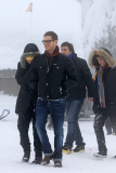 *EXCLUSIVE* Michael Buble takes his wife Luisana and her Family Up in the Snow [NO Canada]