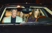 Sylvester Stallone And Family Out For Dinner At Boa Steakhouse 