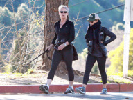 Exclusive... Jamie Lee Curtis Takes A Morning Walk 