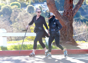 Exclusive... Jamie Lee Curtis Takes A Morning Walk 