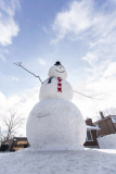 Enormous 5.5m tall snowman built in London, Ontario, Canada - 04 Jan 2013