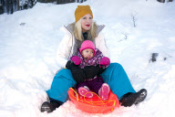 Tori Spelling and Family on Vacation in Lake Tahoe