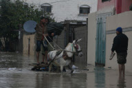 Snow and rain hit Palestinian Territories
